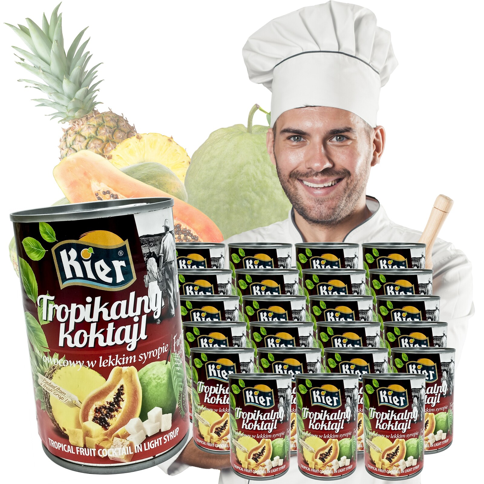 Tropický Ovocný Koktejl V Sirupu 24X425 G