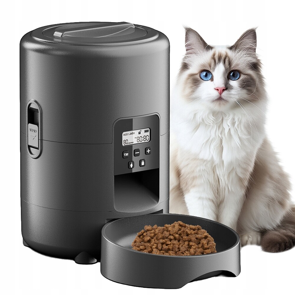 Dávkovač Krmiva Časovač Pro Psa Kočku Automatický Podavač Miska 2L Usb