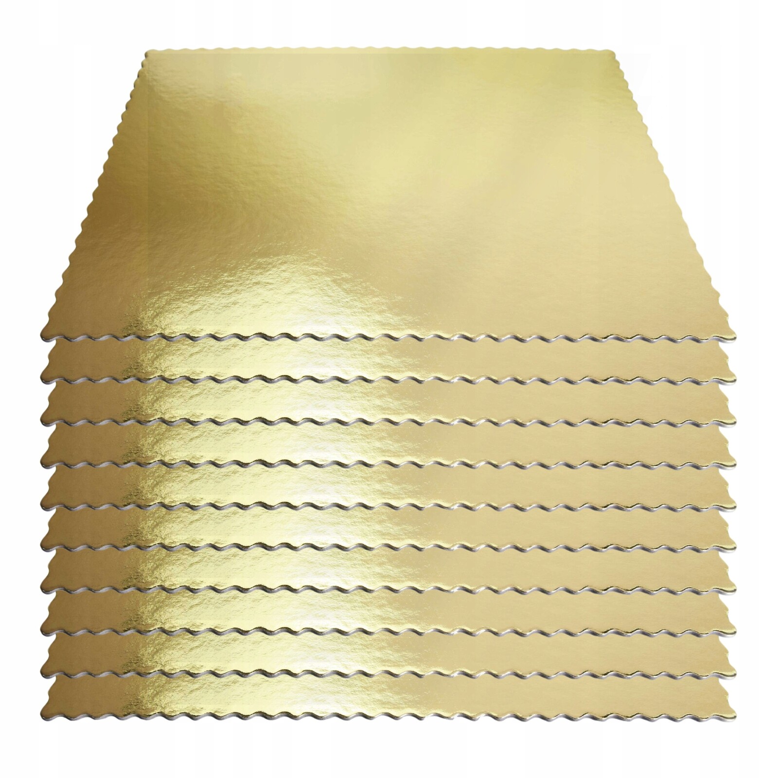 Podložka pod dort zlatá vroubkovaná obdélníková 30x40 cm Set pro svaté přijímání