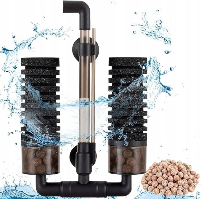 Vnitřní houbový filtr Hygger HG908 biologický, chemický