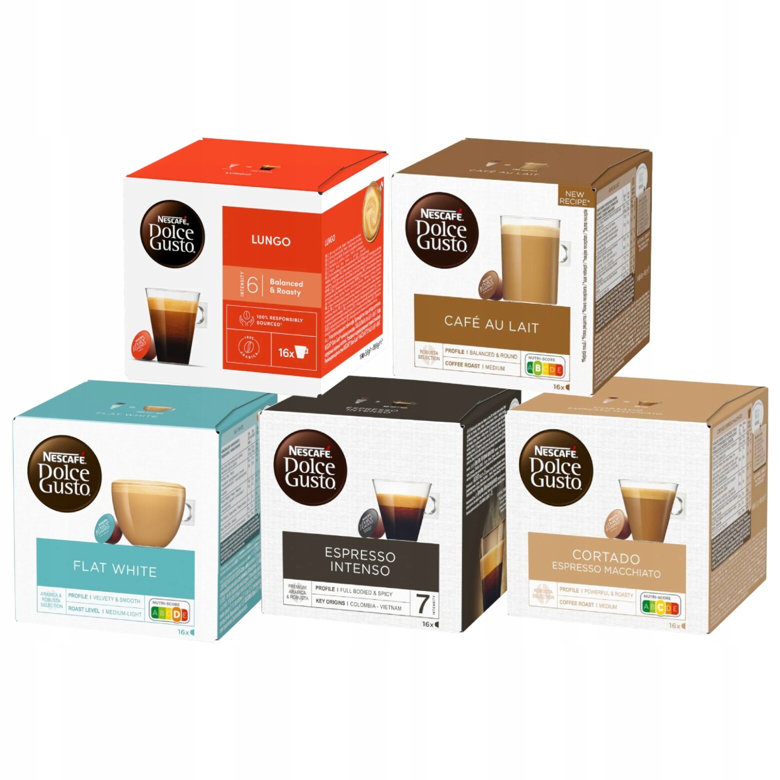 Set kapslí Nescafe Dolce Gusto 5x16, 80 kapslí