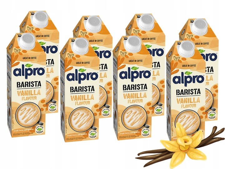 Alpro Barista Ovesno-sójový Nápoj S Vanilkovou Příchutí 8 x 750 ml