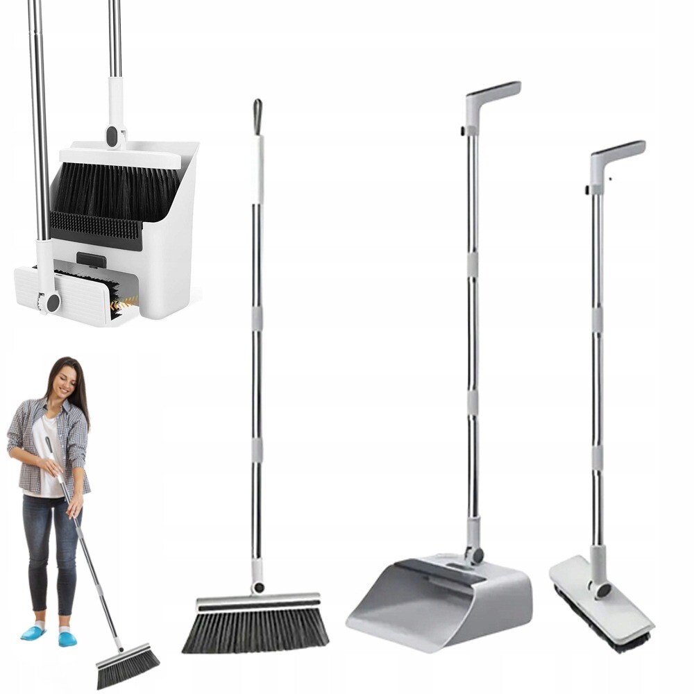 Metla, Lopatka A Kartáč Na Podlahu 3 V 1 Do Kuchyně A Koupelny