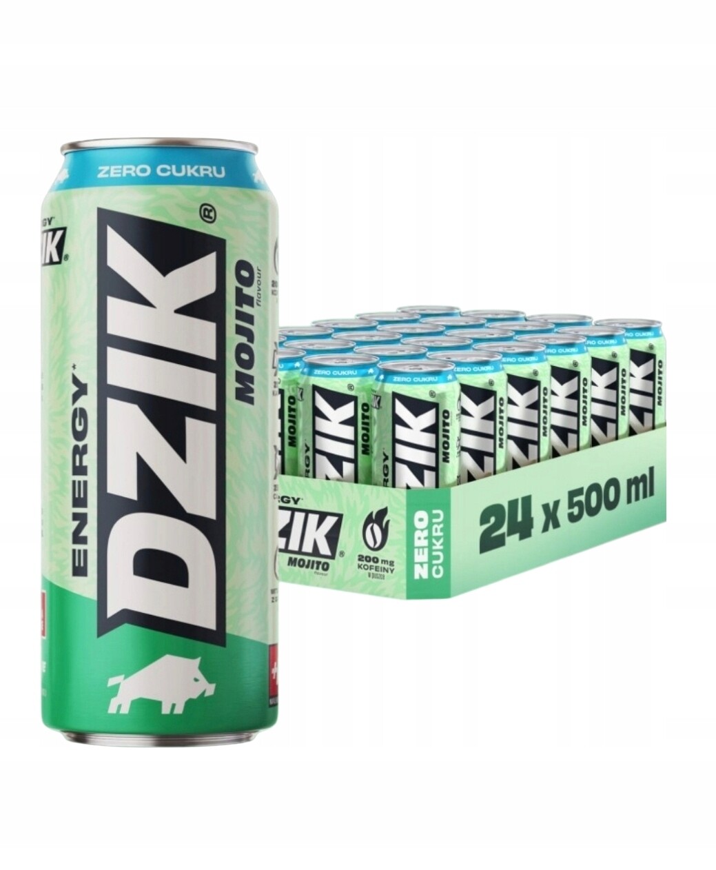 Energetický nápoj Dzik Energy Drink Mojito 0kcal 500 ML 24ks