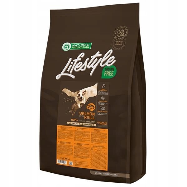 Nature's Protection Dog Dry LifeStyle Gf Junior Salmon 10 kg