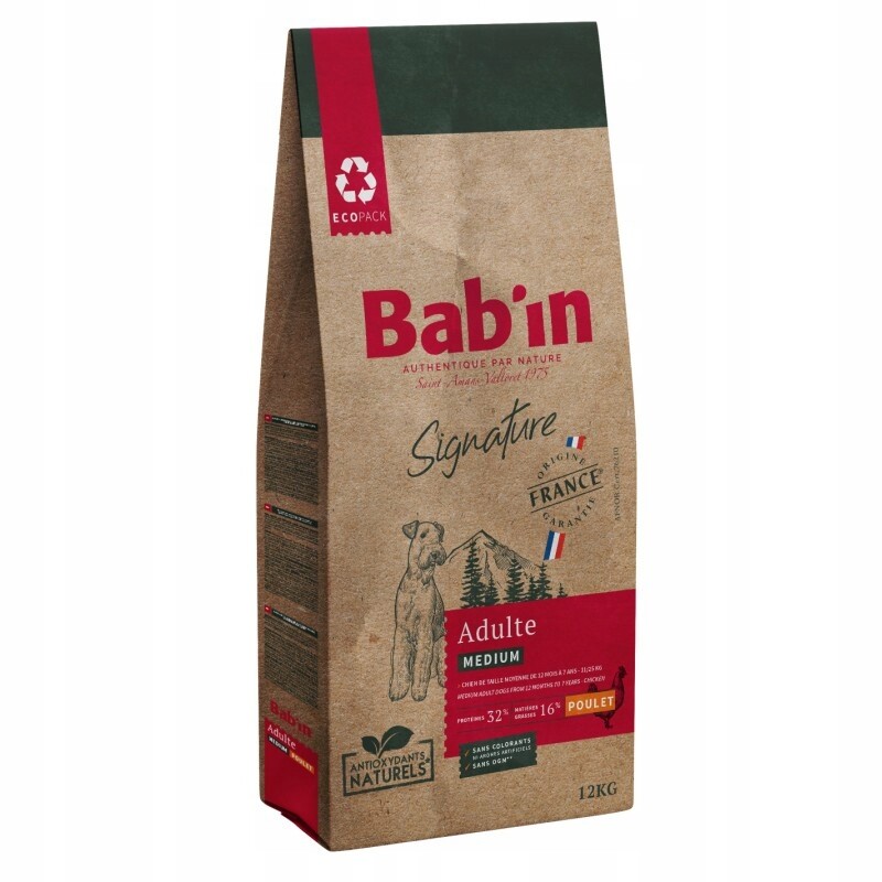 Bab'in Signature Medium Adult pro psy středních plemen 12 kg