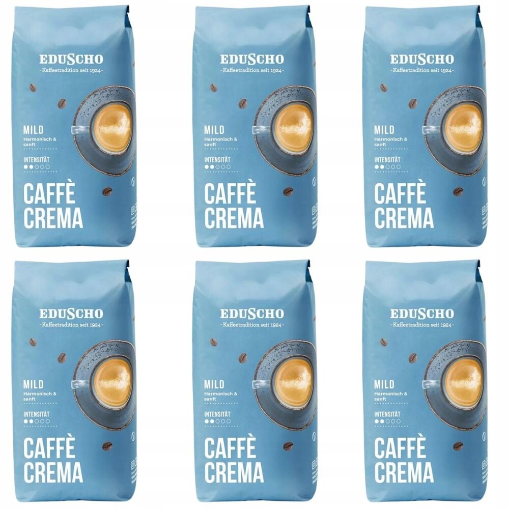 Káva zrnková Tchibo Eduscho Caffe Crema Mild káva sada káv 6 kg