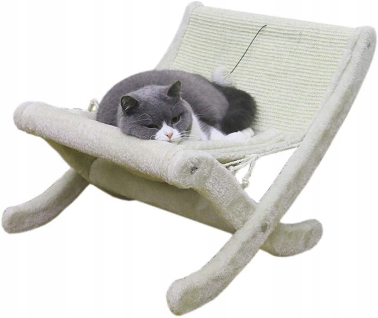 Křeslo Hamak Drapak pelíšek pro kočky bouda Sofa 4v1 do 10 kg Hračka