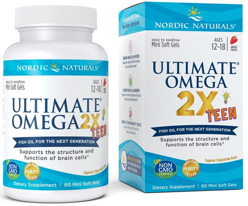 Ultimate Omega 2X Teen 560 mg 60 kapslí Nordic Naturals