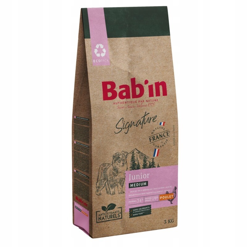 Bab'in Signature Medium Junior pro štěňata středních plemen 3 kg
