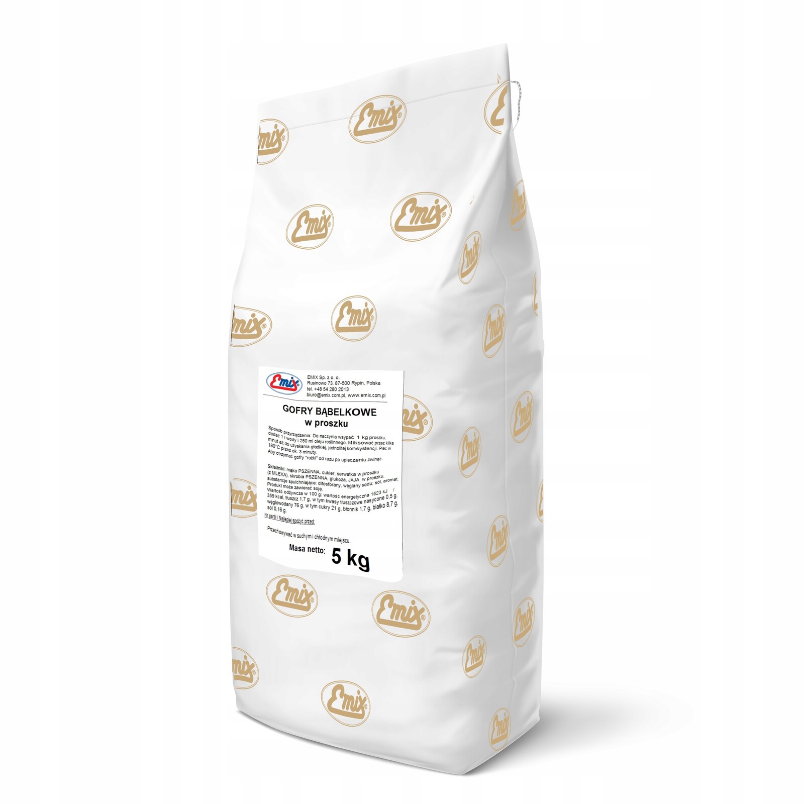 Směs na vafle Bublinkové vafle Emix 5 kg