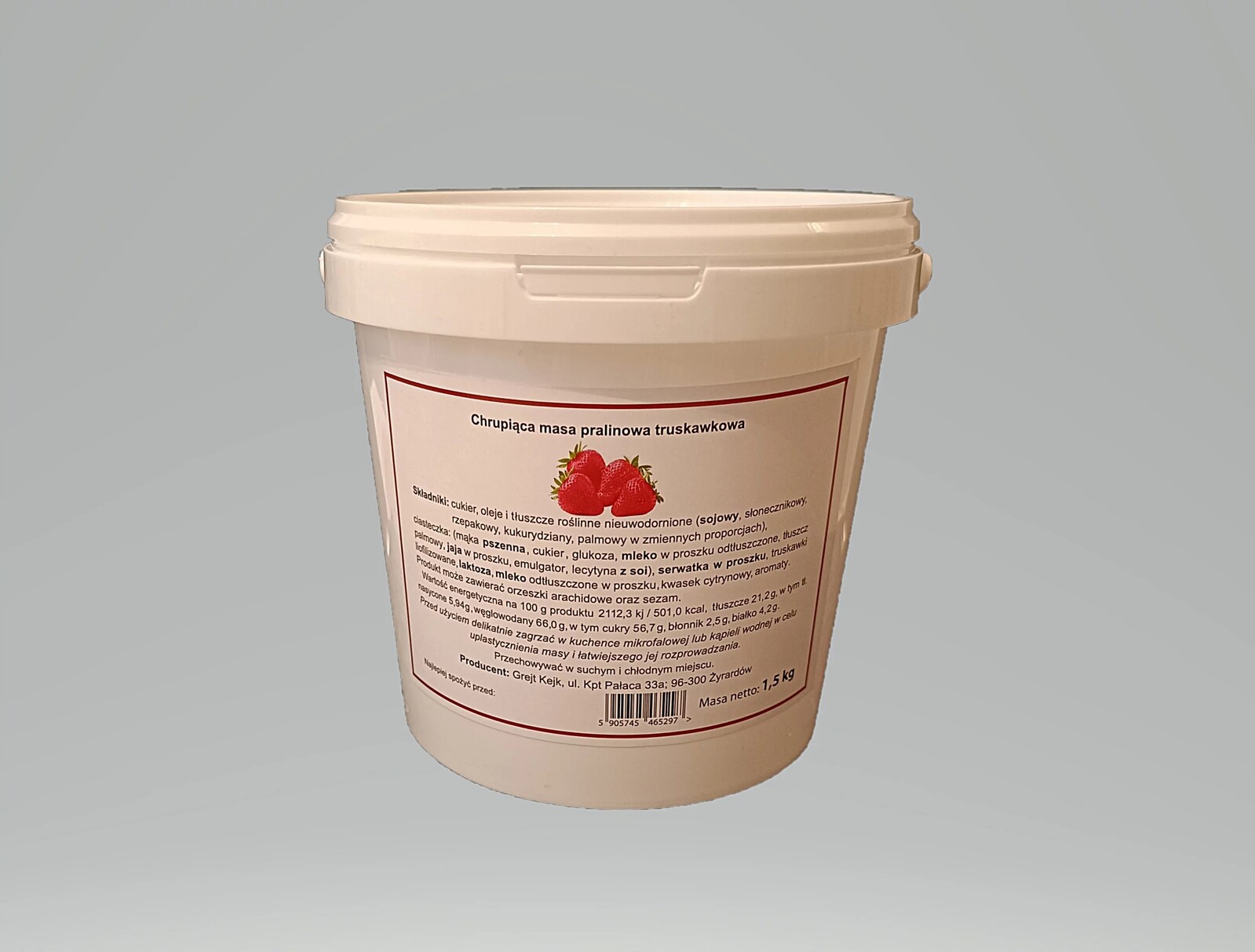 Křupavá Pralinková Hmota Grejt Kejk Jahodová 0,5 kg Pralinka Jahoda