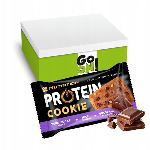 Go On Nutrition Proteinové sušenky Brownie 50 g sada 18 kusů