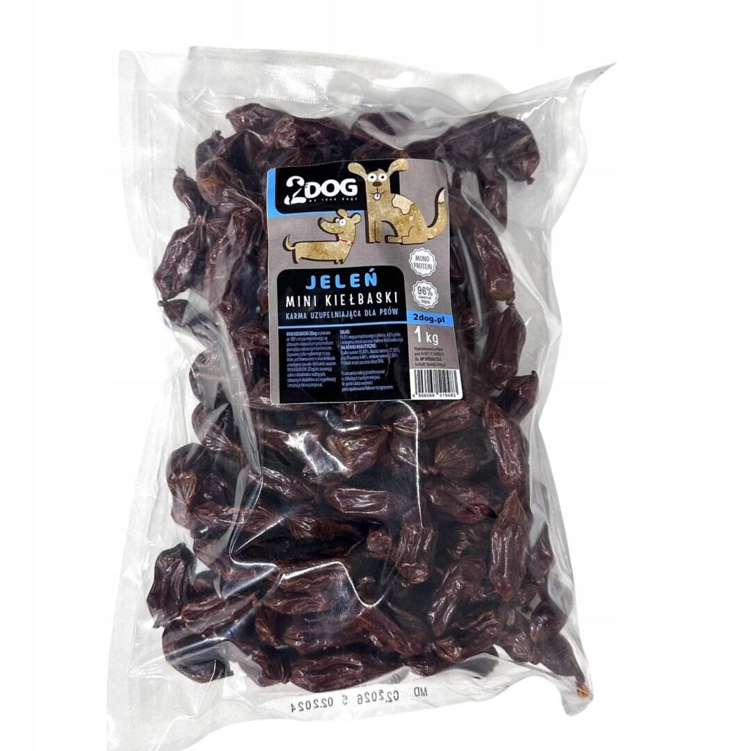 2Dog Mini Klobásky Jelen 1 Kg