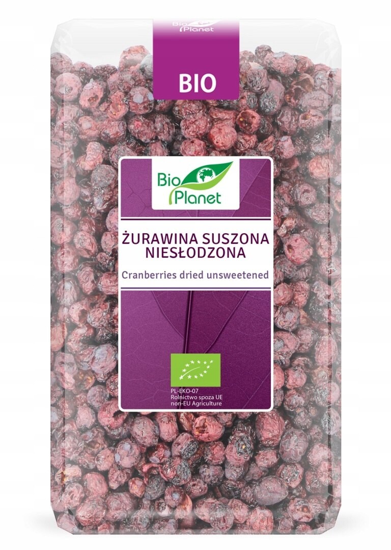 Sušené Brusinky Neslazené Bio 150 g Bio Planet