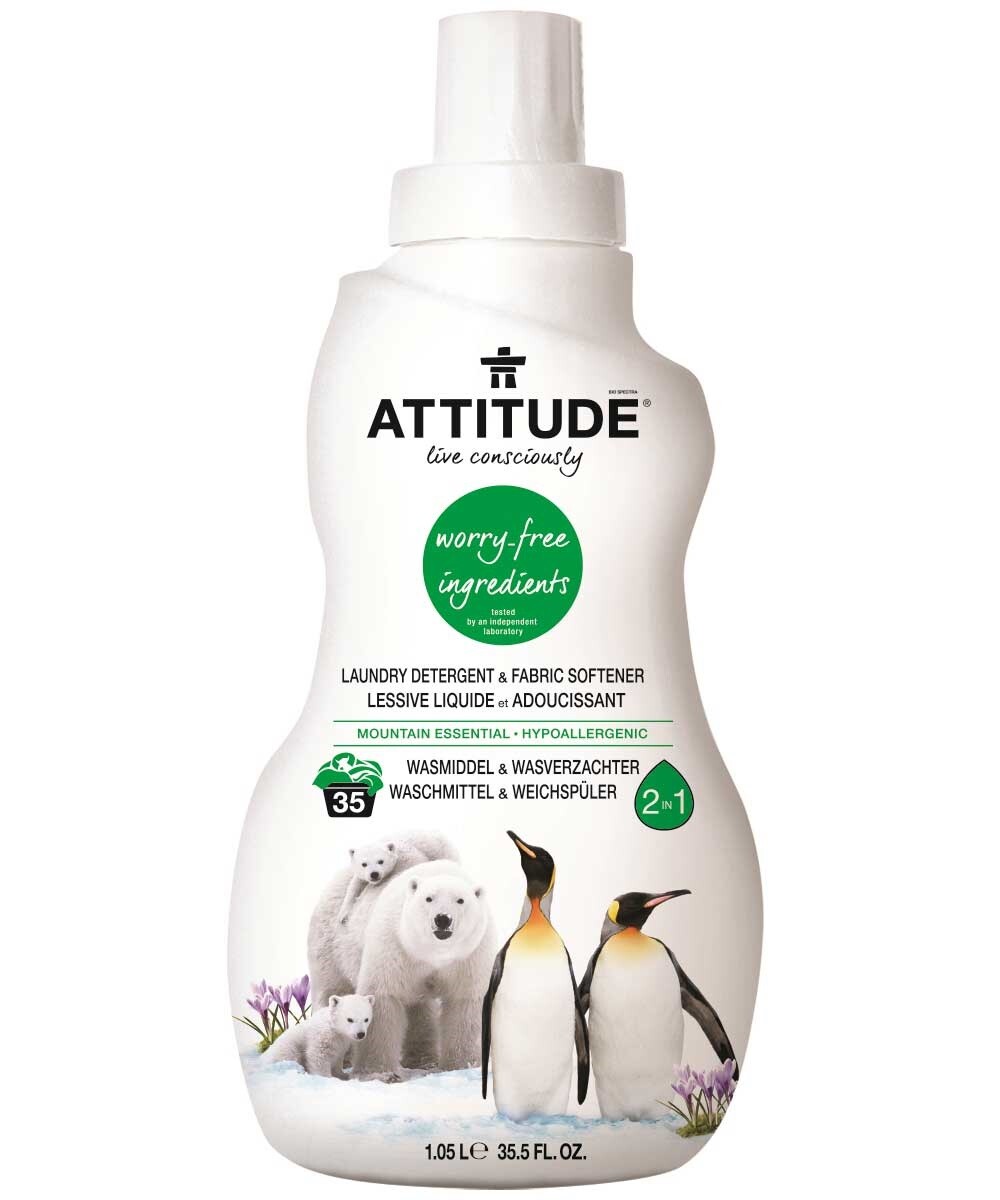 Attitude Gel a tekutá aviváž tkanin (2 v 1) s vůní Mountain