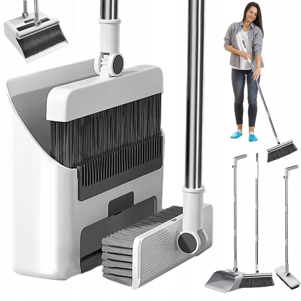 Metla, Lopatka A Kartáč Na Podlahu 3 V 1 Sada Pro Kolejnici