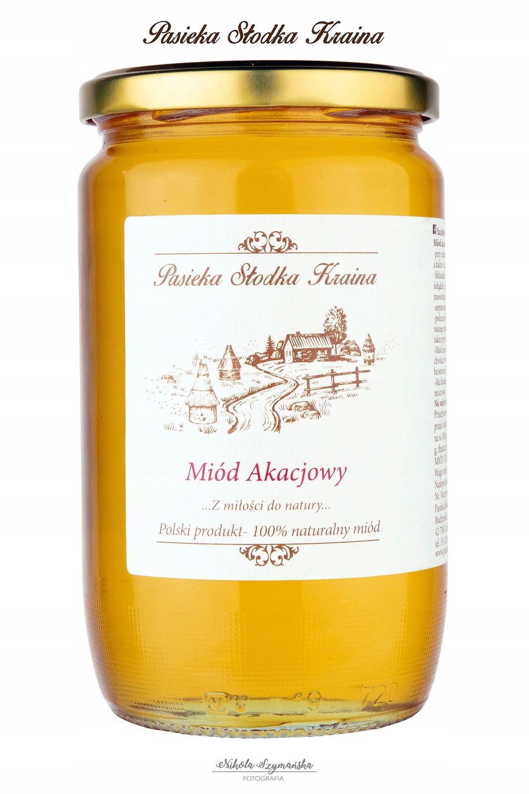 Akátový med, nektarový, Pasieka Słodka Kraina 1 kg