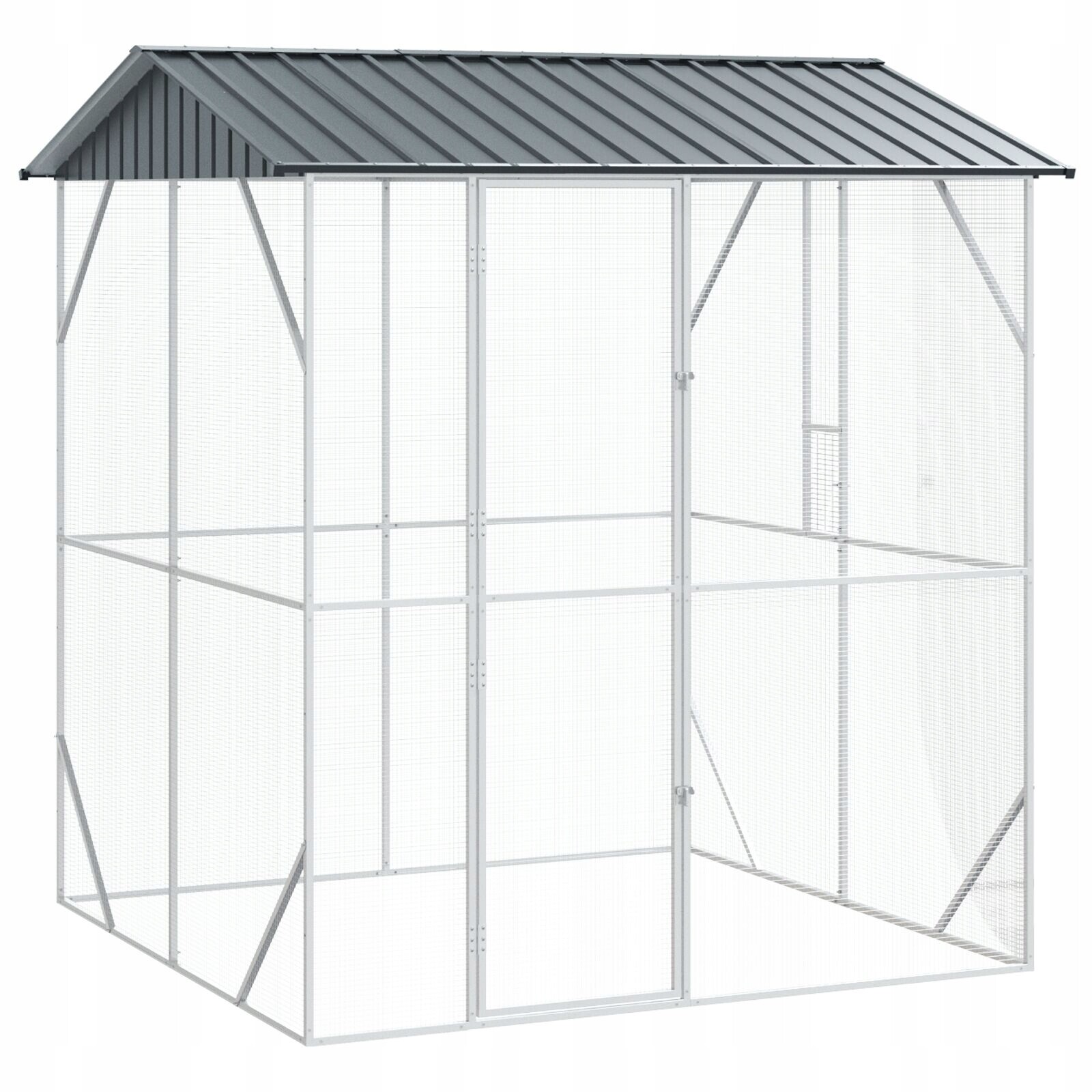 vidaXL Voliéra pro ptáky Anthracite 210x227x247 cm Ocel