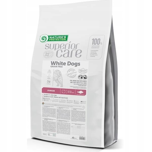 Nature's Protection Superior Care Dog Junior Grain Free White Fish 10 kg