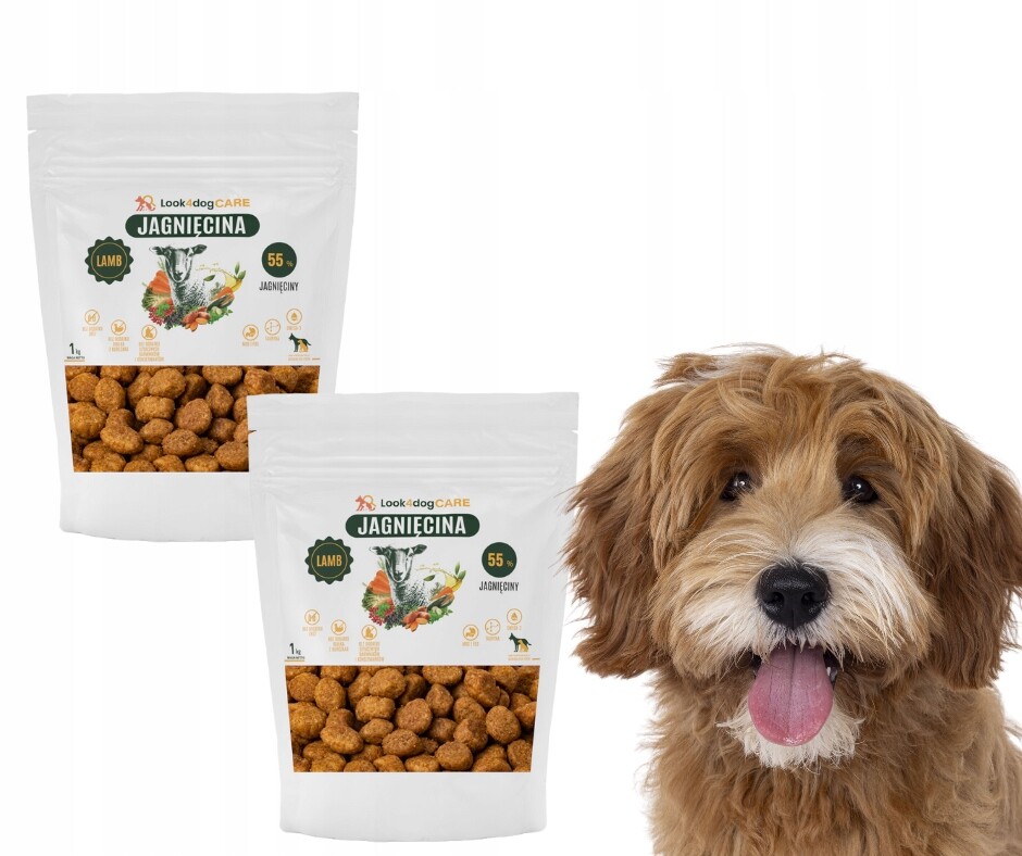 Krmivo pro psy Look4dog Care Jehněčí maso bez kuřecího masa a obilovin 2x1 kg