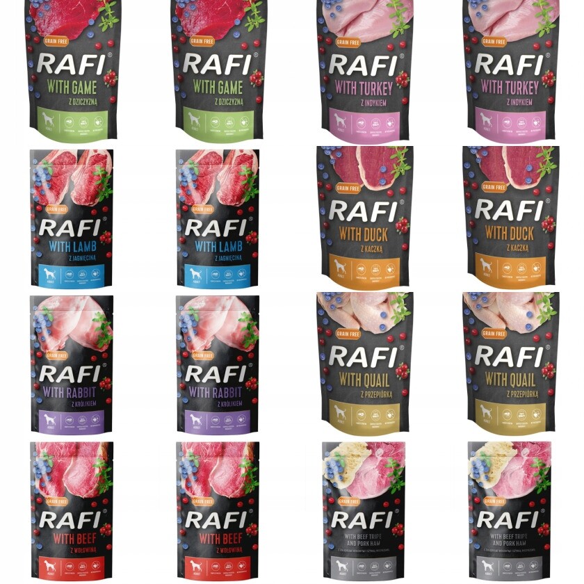 MIX Krmiv Pro Psy 500G Rafi 16 Kusů