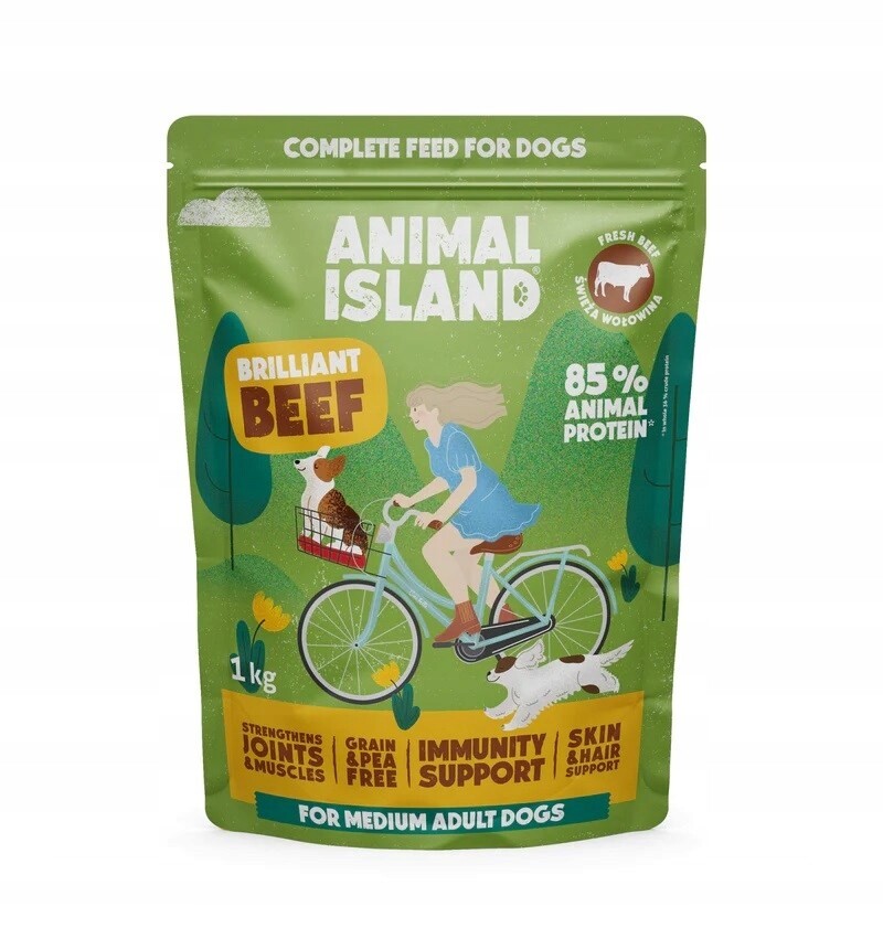 Animal Island hovězí suchý pes 1 kg