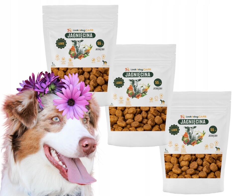 Krmivo pro psy Look4dog Care Jehněčí s Superfoods bez obilovin 3x1kg
