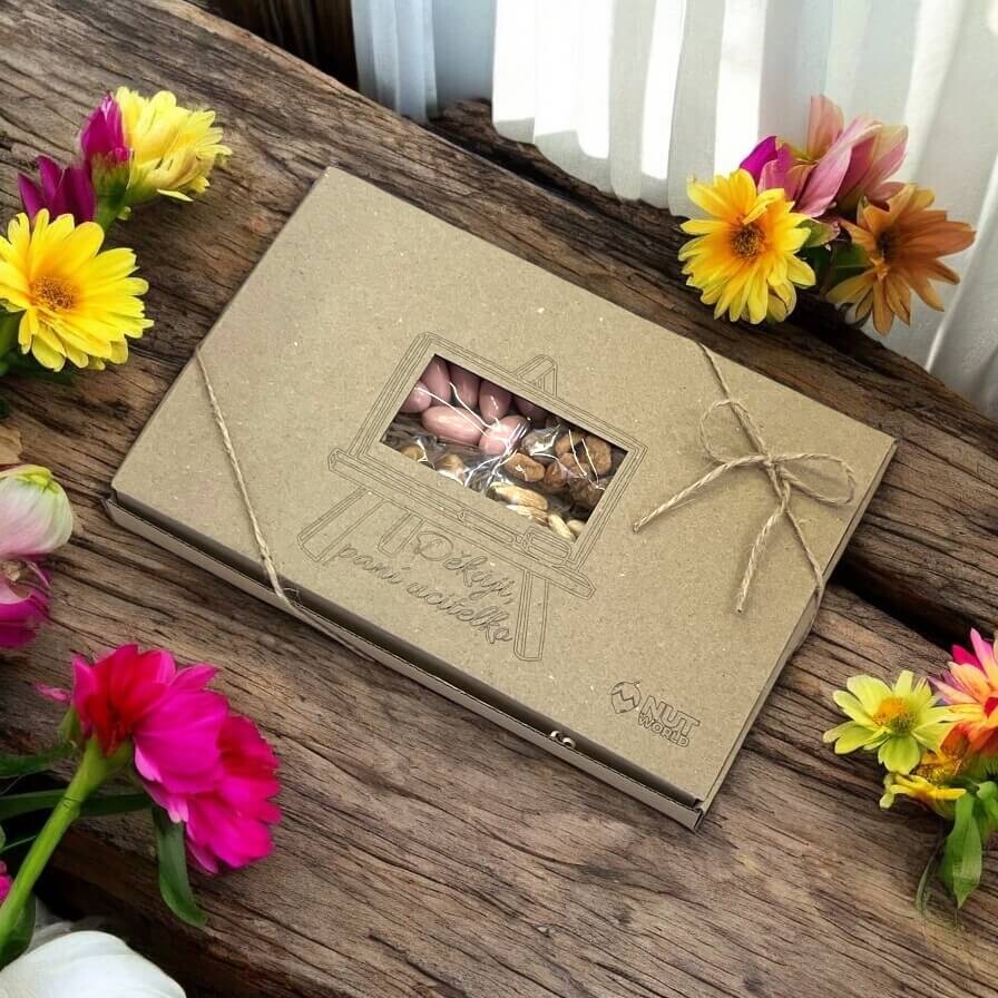 Nutworld.cz Dárková ořechová krabička 4x80g PRO PANÍ UČITELKU