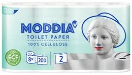 MODDIA Toaletní papír 2vrstvý 8 ks