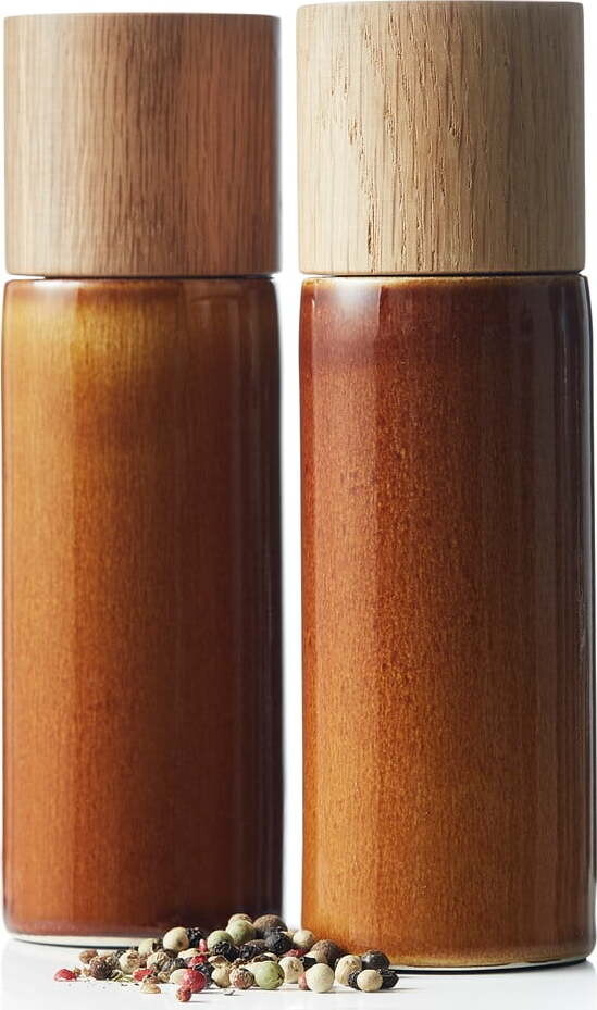 Kameninová sada mlýnků na pepř a sůl 2 ks Amber – Bitz