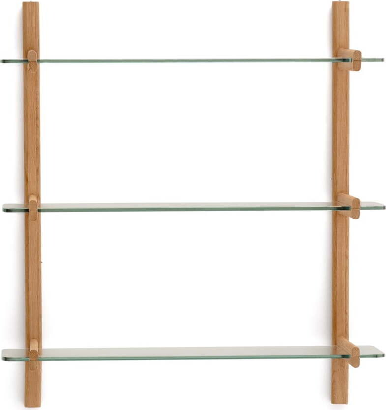 Skleněný modulární policový systém v přírodní barvě 90x98x30,5 cm Sitra – Kave Home