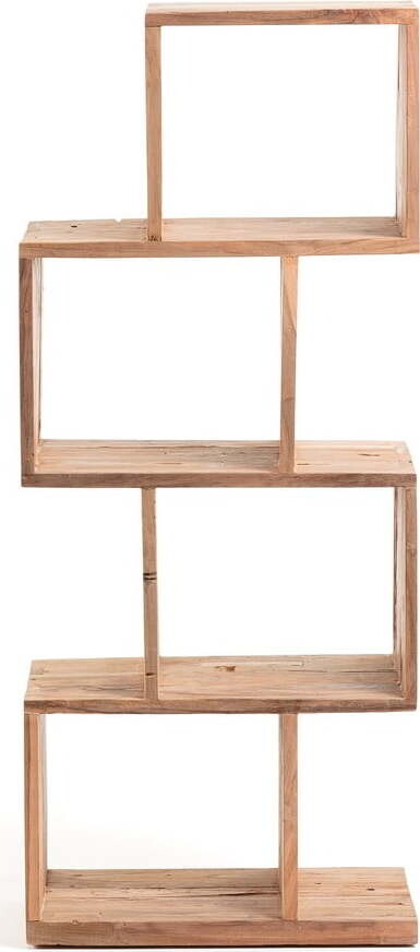 Knihovna z teakového dřeva v přírodní barvě 55x132x30 cm Aroba – Kave Home