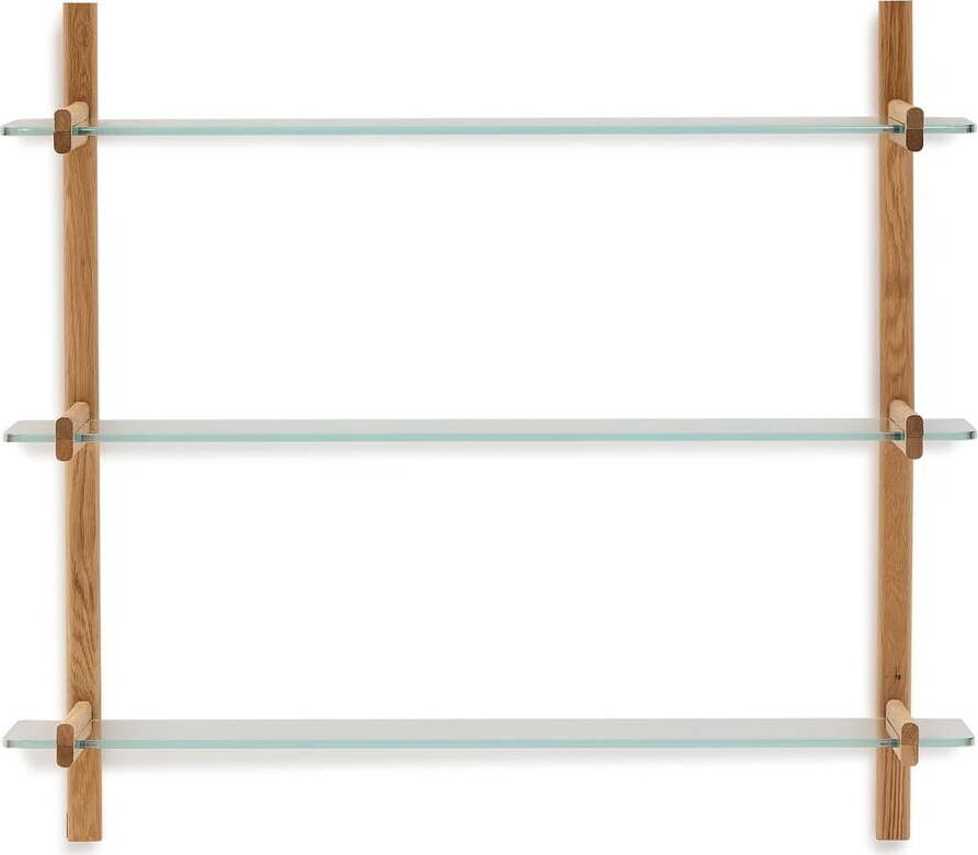 Skleněný modulární policový systém v přírodní barvě 110x98x30,5 cm Sitra – Kave Home