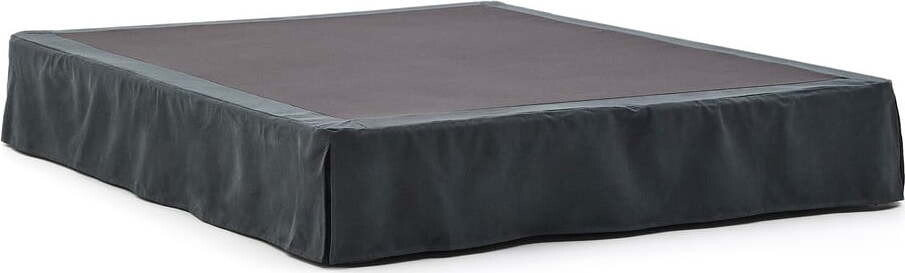 Antracitová čalouněná dvoulůžková postel 160x200 cm Jaira – Kave Home