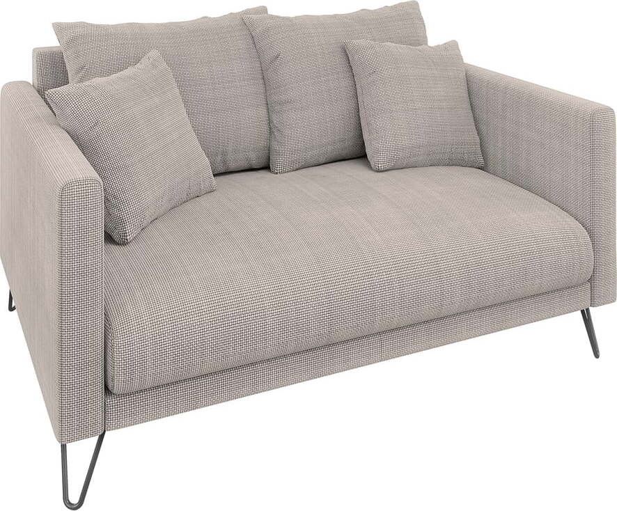 Světle hnědá žinylková pohovka 140 cm Freya – Ropez