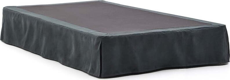 Antracitová čalouněná jednolůžková postel 90x200 cm Jaira – Kave Home