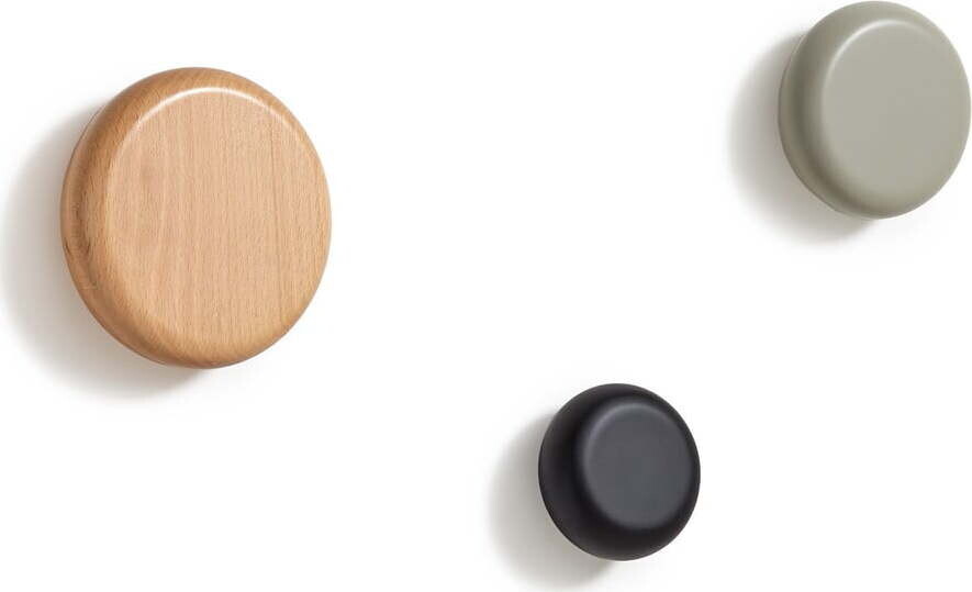 Nástěnné dřevěné háčky v sadě 3 ks Nadue – Kave Home