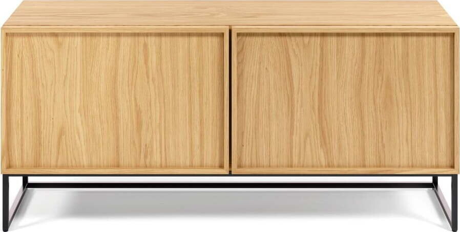 TV stolek v dekoru dubu v přírodní barvě 112x51x42 cm Taiana – Kave Home