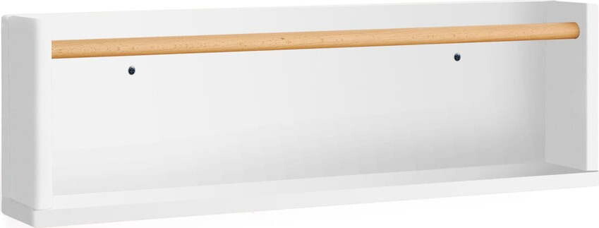Bílá dětská police z bukového dřeva 64 cm Shantal – Kave Home