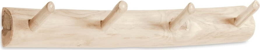 Nástěnný věšák z teakového dřeva v přírodní barvě 63 cm Gaillech – Kave Home