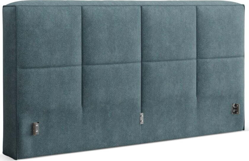 Modré čalouněné čelo postele 150,5x100 cm Darren – Micadoni