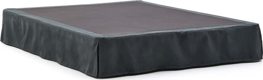 Antracitová čalouněná dvoulůžková postel 150x190 cm Jaira – Kave Home