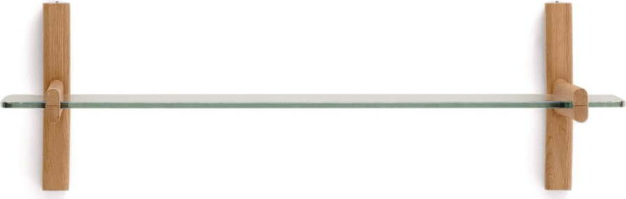 Skleněný modulární policový systém v přírodní barvě 90x28x30,5 cm Sitra – Kave Home