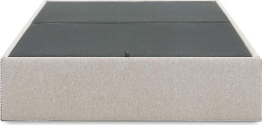 Béžová čalouněná dvoulůžková postel s úložným prostorem 140x190 cm Matters – Kave Home