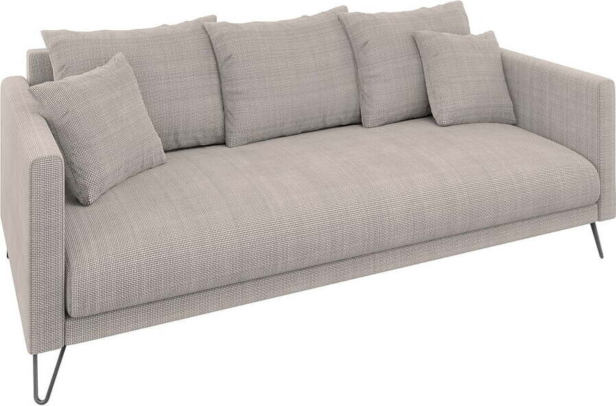 Světle hnědá žinylková pohovka 200 cm Freya – Ropez