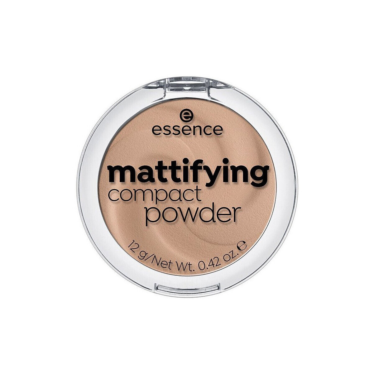 Essence  Mattifying Compact Powder - 02 Soft Beige  Béžová