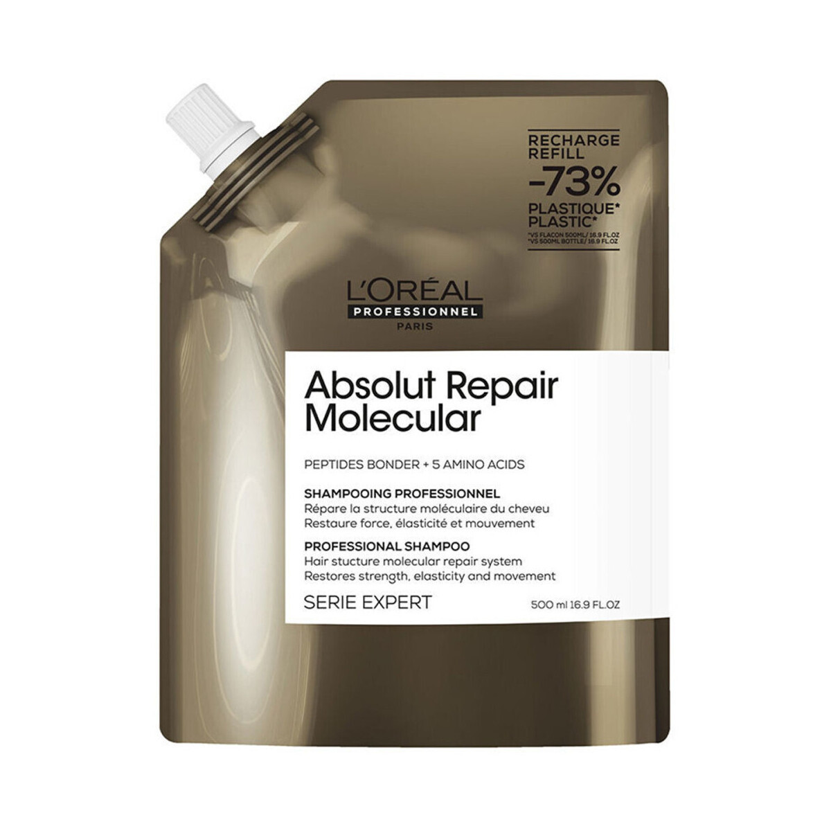 L'oréal  Absolute Repair Molecular Shampoo Refill 500 ml