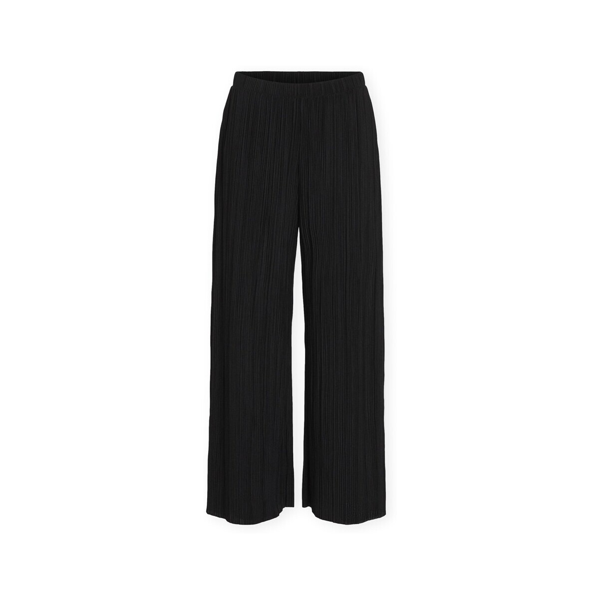 Vila  Noos Plisa Trousers - Black Beauty  Černá