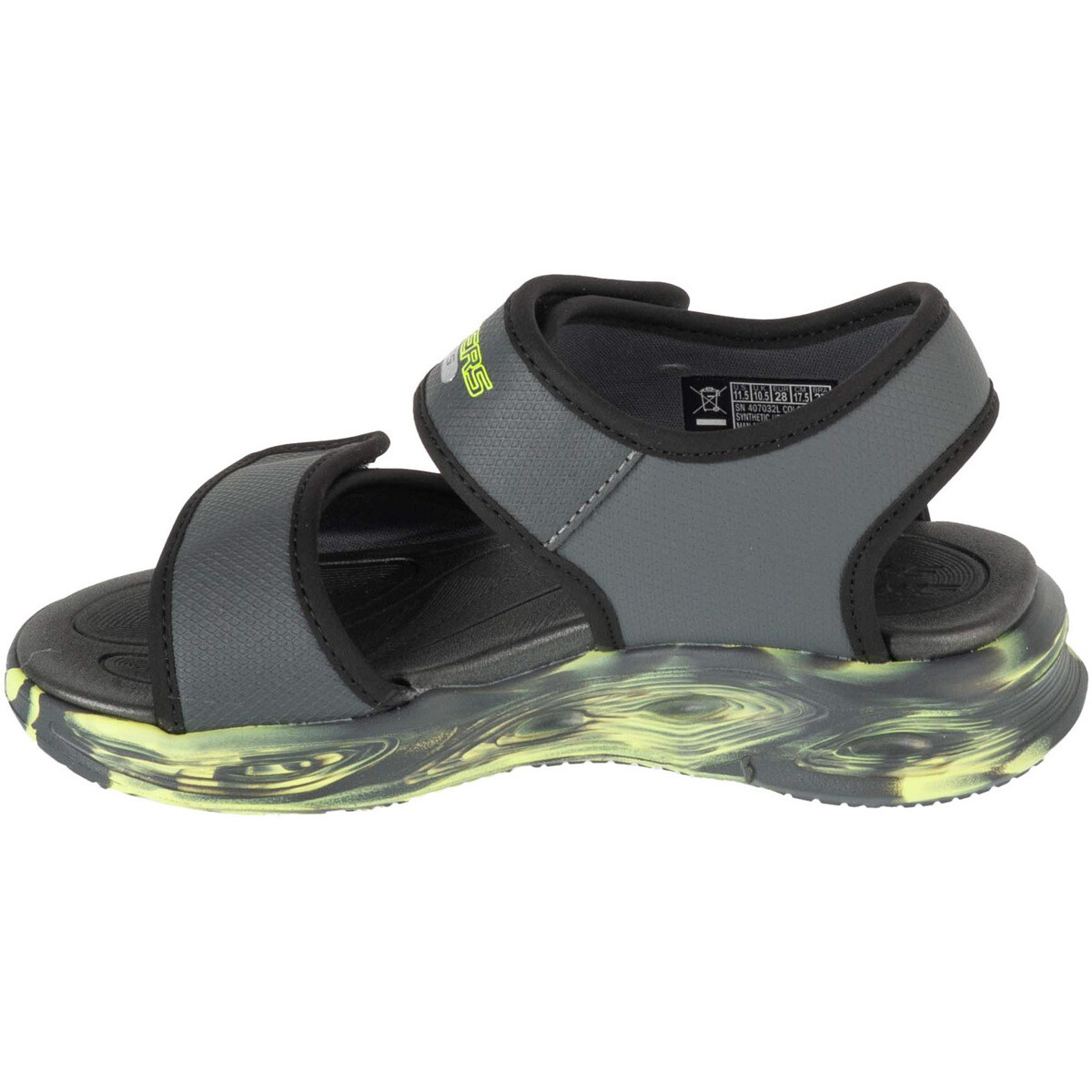 Skechers  S-Lights: Sola Glow Sandal - Fusion Brights  Šedá